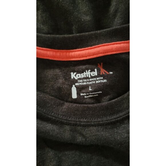 Kastlfel South Dakota Map T-Shirt L Steel Cotton & Recycled Polyester - Picture 4 of 6